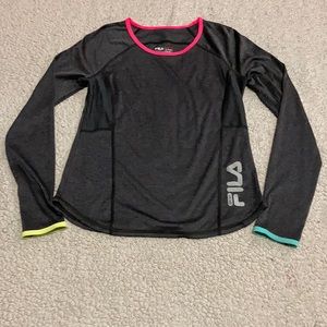 Long sleeve light weight Fila top XL